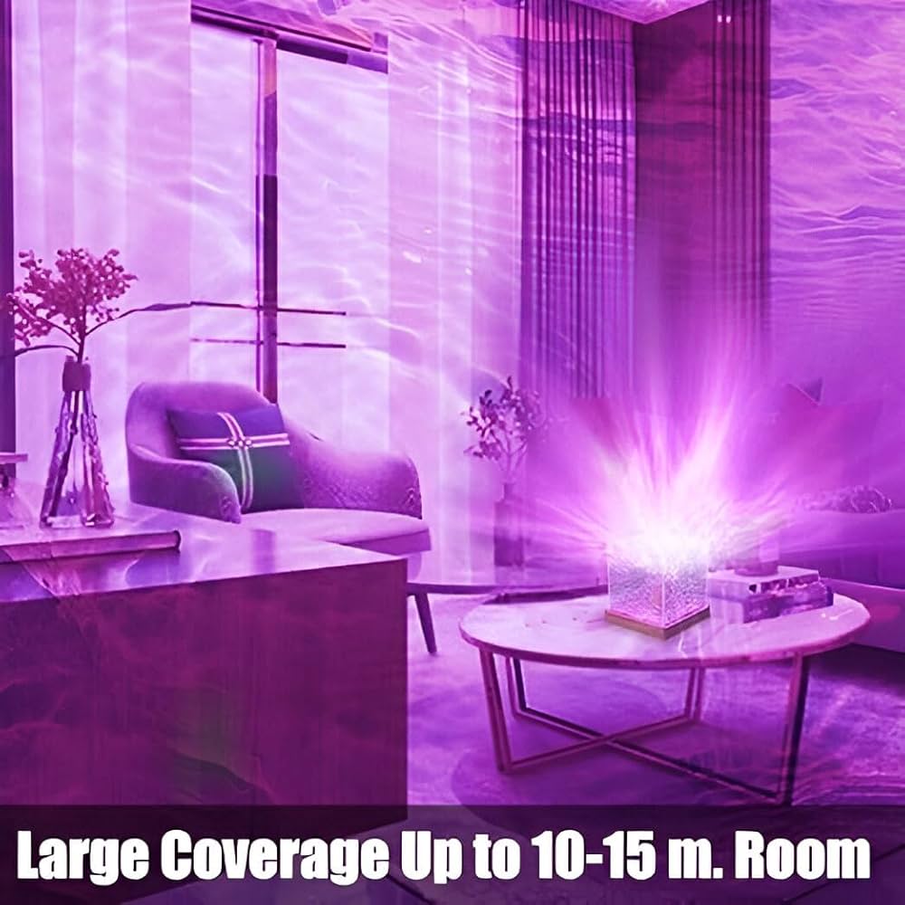 Ocean Wave Lamp – USB Night Light with Multicolor LED & Remote