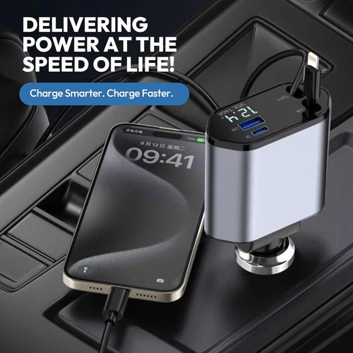 120 Volt Car Retractable Charger