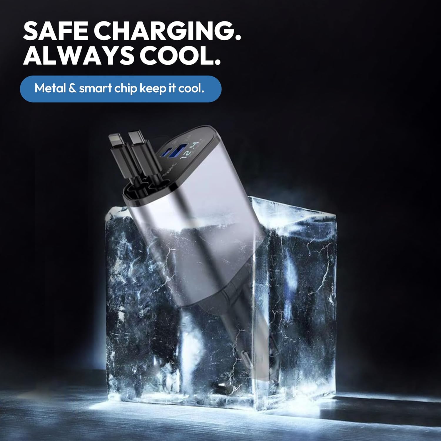 120 Volt Car Retractable Charger
