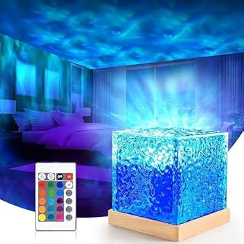 Ocean Wave Lamp – USB Night Light with Multicolor LED & Remote