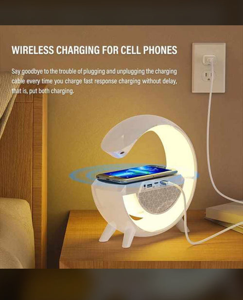 G Shaped Bluetooth Speaker With Wireless Charging