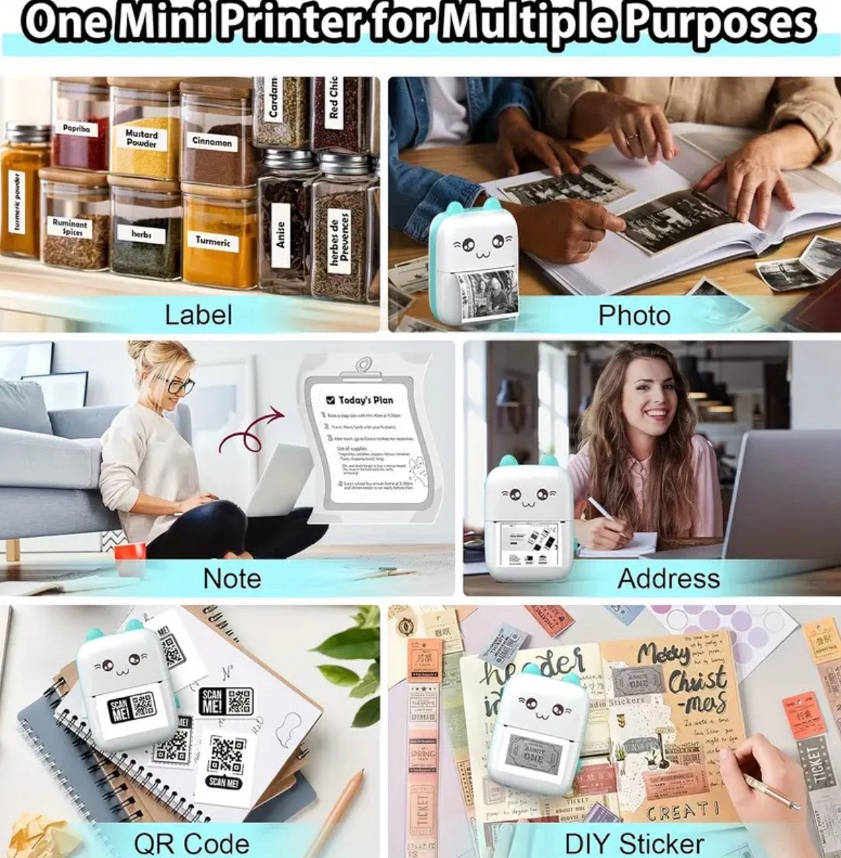 Mini Pocket Photo Printer
